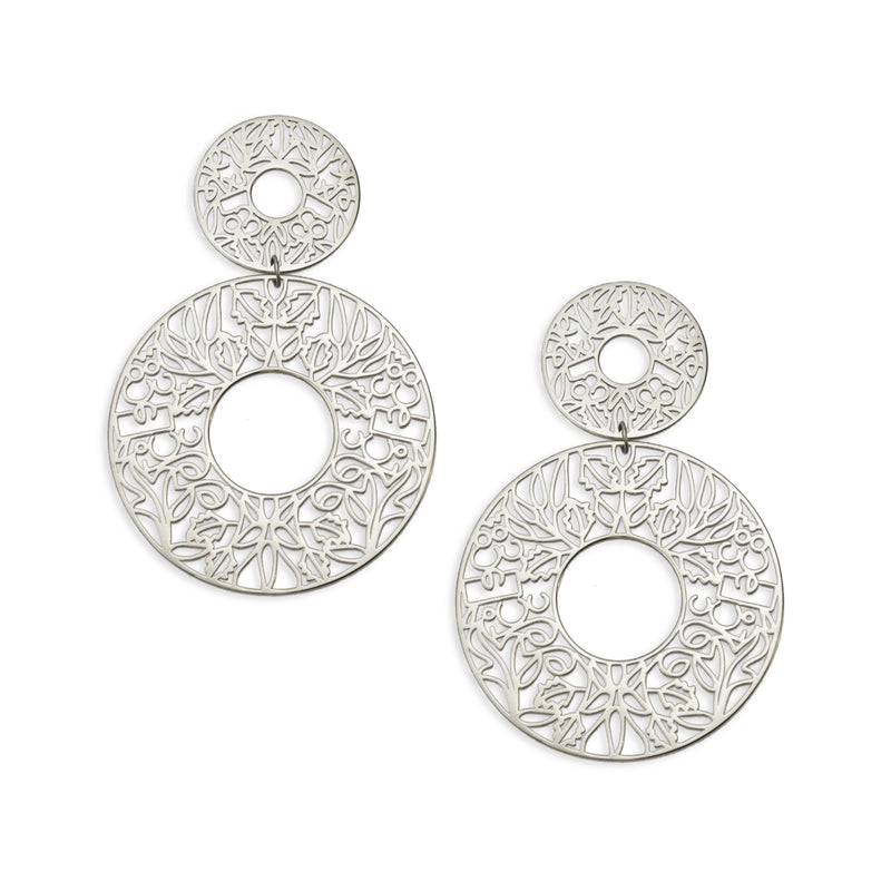 Latest Best Selling Designer Silver Stylish Earrings Tops for Women an
